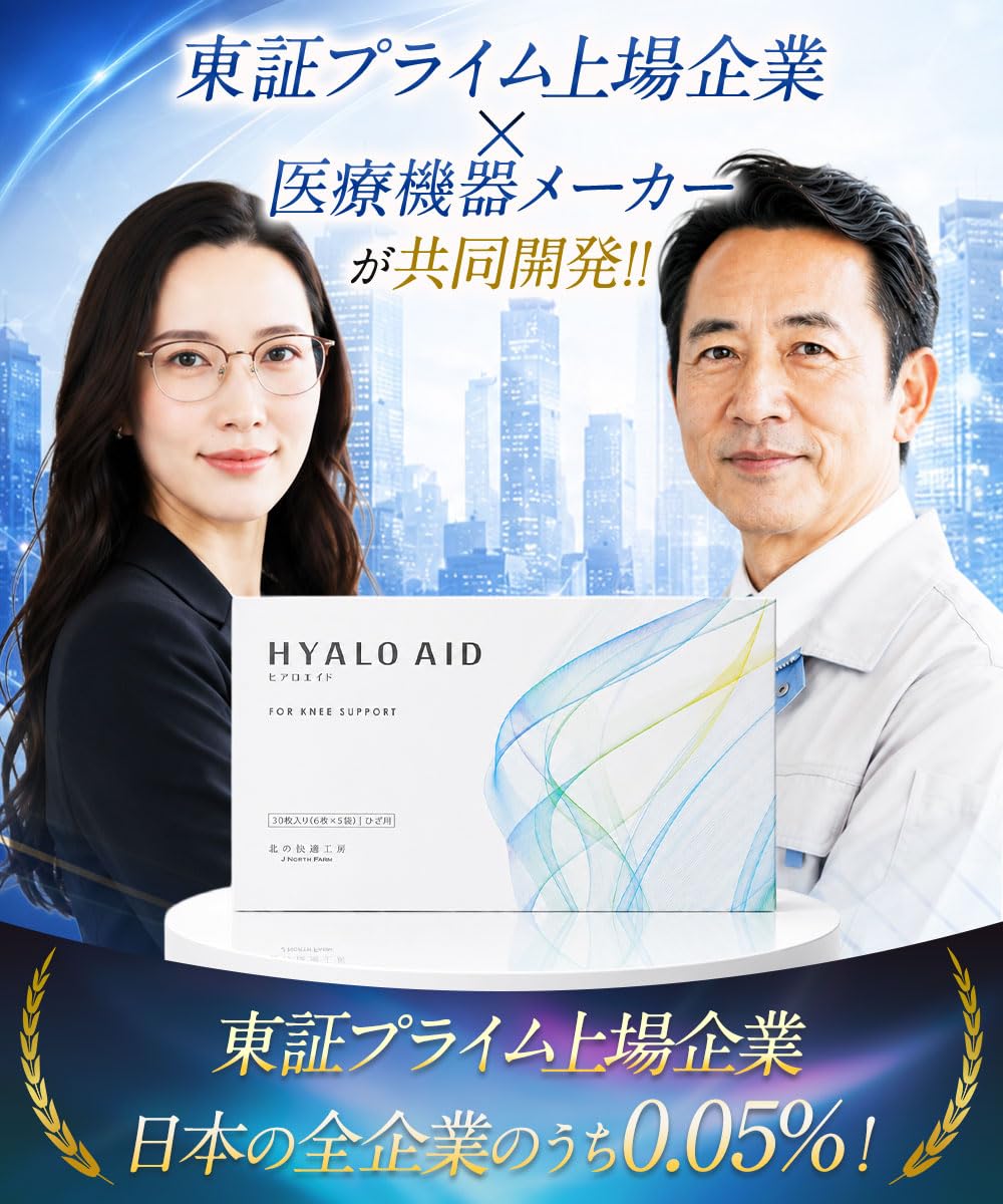 Amazon.co.jp: 2箱セット【専用サポーター付】膝に貼るヒアルロン酸 低